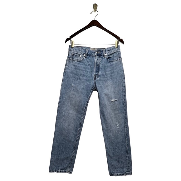 EVERLANE The Relaxed Straight Fit Jeans Blue 25 - Picture 3 of 8